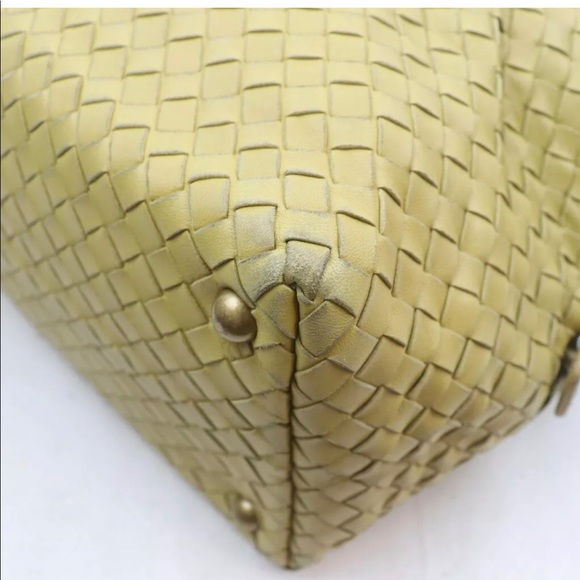 Auth Bottega Veneta Hand Bag  Yellow Leather - Picture 8 of 9